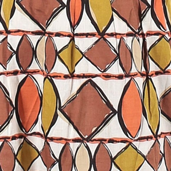 BCBG Cotton Print A Line Skirt w/Tie Belt- Sz. 2 - Picture 3 of 6